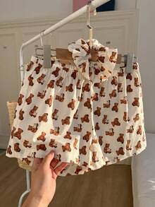 CovetEZ Women's Summer Fashion Bear Print Shorts