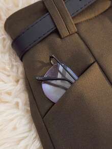 Franclia 女士时尚优雅纯色高腰A字短裤