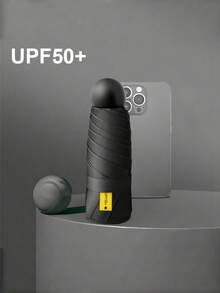 1 Piece, Mini Travel Sun Umbrella With Protective Cover, Small And Compact UV Resistant Umbrella, Lightweight Windproof Sun Umbrella, Suitable For Hiking - Multicolor - View 17