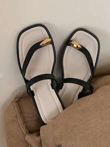 GlamourGrip Women Flip-Flops - Black - View 6