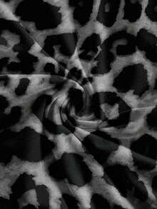 Soleia Blusa sin mangas con estampado de leopardo de moda para mujer, de verano - Gris Oscuro - Ver 7