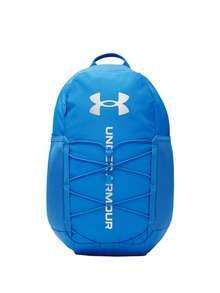 Under Armour Hustle Sport 6.0 Unisex Backpack Blue Atlantis / Black / Metallic Silver - Blue - View 1