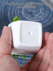 1 cái/bộ 6 cây mọng nước nhân tạo mini, thích hợp cho gia đình, phòng khách, bàn làm việc, bệ cửa sổ, trang trí bàn làm việc văn phòng, Ngày của Mẹ, trang trí tiệc cưới, trang trí sân vườn, cây ngoài trời. làm vườn, trang trí nhà bằng hoa giả - Màu xanh lá cây trắng - Xem 8