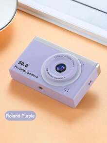 Digital Camera, Mini CCD Camera, Portable Retro Card Camera With Mobile Transfer Capability, 4K Ultra HD Photography Valentine's Day Gift - Multicolor - View 9
