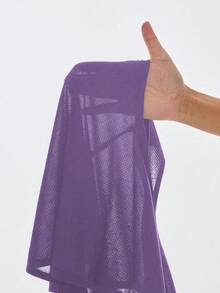 SHEIN Core Rhythm Débardeur de sport décontracté à dos croisé de couleur unie pour femmes