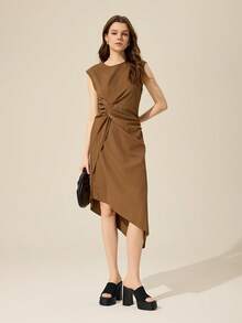 CUCCOO BASICS 女士时尚厚底坡跟凉鞋，适合日常穿着 - 黑色 - 查看 2