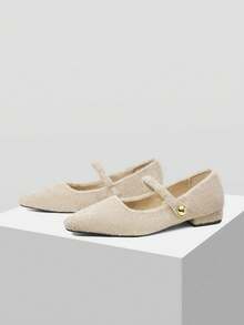 Mnmlis Women's Elegant Pointed Toe Pumps, Minimalist Design For Commuting For Christmas - Apricot - View 9