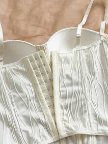 Soleia 女士假日波浪针织纹理吊带背心，纽扣前襟，女士背心，适合海滩、海边、性感、约会、海滩度假、假日约会下午茶、婚礼季、海滨游轮假期、公路城市假期、波西米亚风假期、音乐节、嬉皮西部风，可内穿或外穿，适合所有季节。 - 杏色 - 查看 4