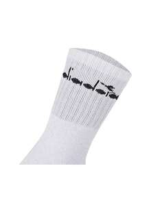 Diadora 3 Pack Unisex Athletic Socks - White - View 3