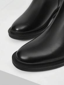 Mnmlis Women's Fashionable Versatile Commuting Minimalist Knee-High Boots For Christmas