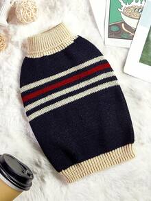 PETSIN 1pc Christmas Pet Cat Dog Universal Green Diamond Grid Elk Snowflake Cute Pattern Jacquard Knitted Elastic Comfortable Dog Christmas Sweater