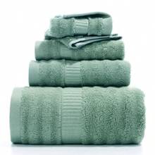 1pc Bamboo Cellulose Wave Patterned Bath Towel, Thick And Soft, Strong Water Absorption, Quick Drying, No Shedding, Multi-Purpose Universal Bath Towel Size 70 * 140cm - Green - View 2