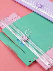 Máy cắt giấy A4, Máy cắt giấy nhựa cầm tay, Dụng cụ khắc gỗ mini, Kéo trượt thủ công để bàn - Nhiều màu - Xem 2