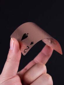 豪华扑克牌 - 防水 - 魔术和派对娱乐的理想之选，PVC材质更适合派对使用，创意玩具，卡牌和扑克系列，德州扑克 - 玫瑰金 - 查看 4