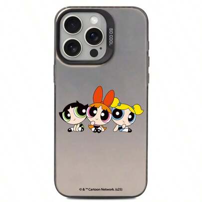 THE POWERPUFF GIRLS X SHEIN 1 Ốp lưng điện thoại cao cấp họa tiết hoa, bong bóng, mao lương, thiết kế thời trang chống rơi đơn giản, lỗ chính xác, quà tặng lễ hội Halloween và Giáng sinh, tương thích với iPhone 17/16/15/14/13/12/11 và Galaxy S25/24/23