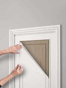1 Roll Of 40cm Wide PVC Material Waterproof Wood Grain Refurbished Sticker, Suitable For Various Stove And Cabinet Wall Decorations - Beige - View 3