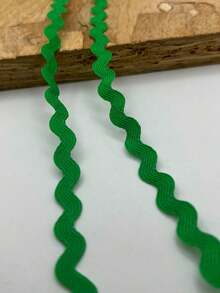 1条多色涤纶锯齿形丝带 DIY手工材料 礼品包装 蝴蝶结制作 婚礼 圣诞节 节日派对装饰材料