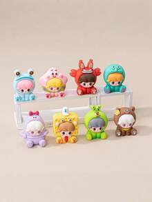 POKOJA LAND 1/4/8 Hộp nhựa mini DIY nhiều màu sắc thiết kế ngẫu nhiên Bộ đồ thủ công sáng tạo cho người lớn Bộ sưu tập quà tặng tiệc Trang trí bất ngờ Mở hộp Dự án nghệ thuật Hoạt động vui nhộn Giải tỏa căng thẳng - Nhiều màu - Xem 8