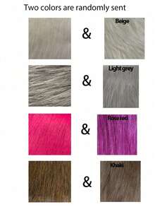 1 tấm vải lông thú giả nhiều màu, phong cách tối giản, chiều cao lông 3-8cm, đồ thủ công tự làm, trang trí cảnh, vải lông cáo giả cho Halloween, mặt nạ Giáng sinh, đuôi, thảm, trang trí phòng - Nhiều màu - Xem 28