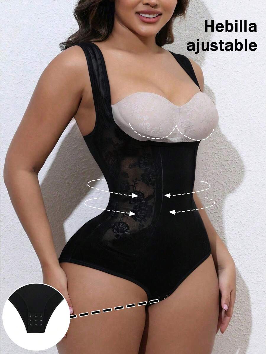 COTOLO Body moldeador de mujer negro con tirantes anchos - disfraz halloween mujer, corset mujer, faja de mujer, faja colombiana para mujer, Halloween Gifts, Halloween Essentials, faja posparto para mujer