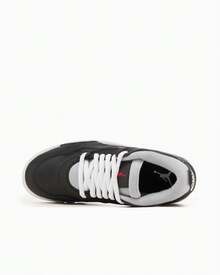 Nike AIR JORDAN 4 RM PRM UNISEX BLACK  FIRE RED-WOLF GREY-WHITE - Black/Wolf Grey/White/Fire Red - View 5