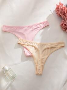 NudeFit 10条/套 无缝低腰舒适百搭丁字裤 - 彩色 - 查看 6