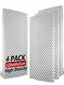 4-Piece Sound Insulation Foam 60 * 120cm Studio Sound Insulation Treatment 3-Color Sound Insulation Sponge Pad High-Density Sound Absorption Material - Multicolor - View 13