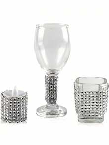 2/6/12/30/50PCS Diamond Napkin Rings Set, Luxury Rhinestone Napkin Holders For Christmas Wedding Dinner Party, Elegant Table Decorations For Anniversary Birthday Festival Holiday, Premium Hook & Loop Design, DIY Crafts, Gift For Women - Silver - View 5