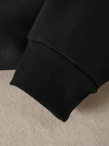 INAWLY 女士圆领套头卫衣，英文字母图案长袖套头卫衣，适合教师、返校季、毕业季、日常穿着、秋季穿搭 - 黑色 - 查看 4