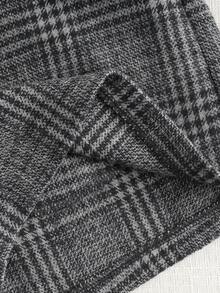 Franclia 复古时尚百搭格子羊毛高腰显瘦短裤，休闲女式短裤，黑白格子短裤。适合冬季、圣诞节、新年、白色新年夜、派对、海滩、优雅、休闲、浪漫、情人节、约会、夏季、2026夏季女士沙滩比基尼、夏季上衣、毕业季服装、时尚休闲通勤装、商务办公装、百搭时尚日常休闲装、都市教师职业装。 - 灰色 - 查看 6