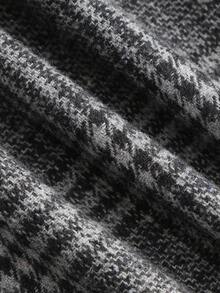 Franclia 复古时尚百搭格子羊毛高腰显瘦短裤，休闲女式短裤，黑白格子短裤。适合冬季、圣诞节、新年、白色新年夜、派对、海滩、优雅、休闲、浪漫、情人节、约会、夏季、2026夏季女士沙滩比基尼、夏季上衣、毕业季服装、时尚休闲通勤装、商务办公装、百搭时尚日常休闲装、都市教师职业装。 - 灰色 - 查看 7