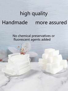 500克/1.1磅 白色/透明皂基，适合DIY制皂，白色/透明植物皂基，清洁的最佳选择。