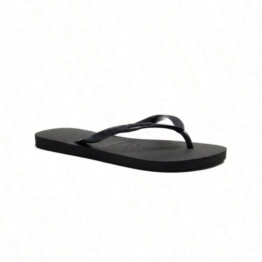 HAVAIANAS - Women's Casual Comfort Flat Flip Flop Sandals - Black - View 1