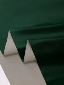 SHEIN Clasi 大码女士优雅时尚PU皮伞裙，配腰带 - 墨綠色 - 查看 7