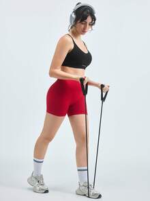 Loungeista 女士黑色聚拢文胸，时尚内衣文胸，轻薄性感内衣文胸，无钢圈文胸，无缝舒适文胸，透气简约纯色文胸，运动文胸 - 黑色 - 查看 8