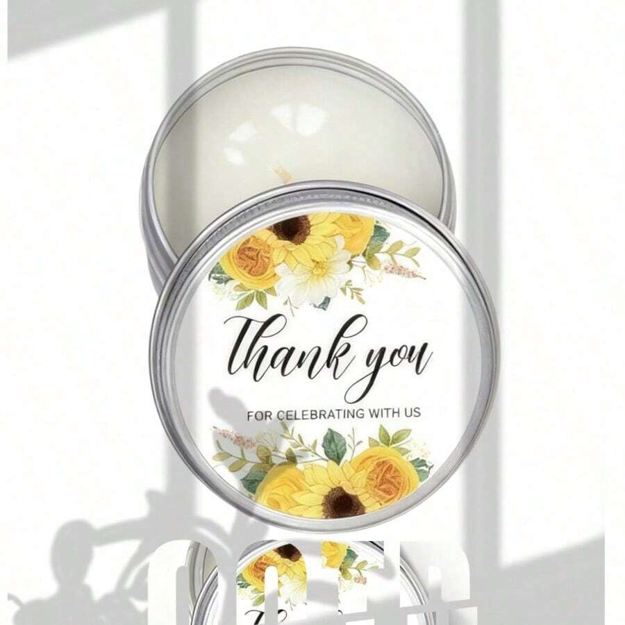 1/10-Piece Pack Of Wedding Candles, Lavender Scented Soy Candles, Aromatherapy Candles, Suitable For Wedding Parties, Country Wedding Parties, Brides, Elegant Flowers, Falling In Love, Halloween, Spooky, Fall, Holidays, Winter, Home Decorations, Birthday - White - View 1