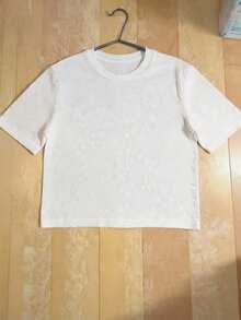 Paquete 4 Camisetas Estilo Boxy Fit Básica sin estampado de algodón, ideal para la calle, combinar estilos o regalar - Negro,Blanco, Moca y Gris Carbón - Ver 3