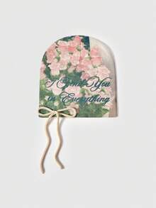 ROMWE Anime Women Beanie Hat - Pink green - View 1