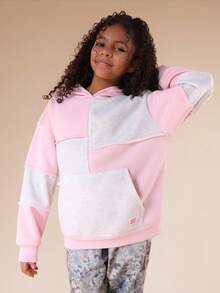 SUMWON Tween Color Block Hoodie Hood Pullover Sweatshirt For Casual Everyday Wear And Weekend Comfort Vacation - Multicolor - View 5