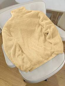 Claim Dot 男士黄色针织面料常规长度卫衣，袖长至手腕 - 黃色 - 查看 2