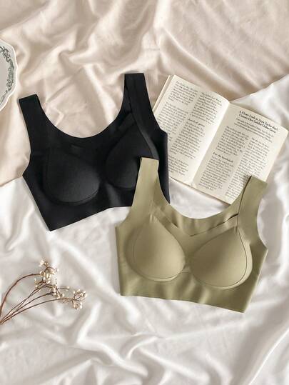 少女纯色新款模杯时尚文胸