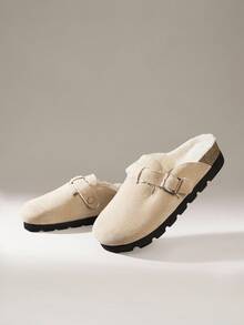 Solecia Sandalias de plataforma con suela gruesa y cobertura para los dedos, estilo Birkenstocks de plataforma deslizante, para mujer - Albaricoque - Ver 6