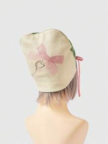 ROMWE Anime Women Beanie Hat - white and green - View 5