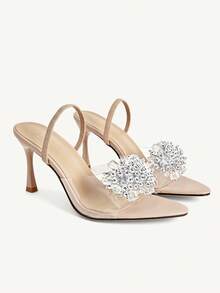 CUCCOO CHICEST 时尚休闲性感尖头女式高跟凉鞋 - 杏色 - 查看 2