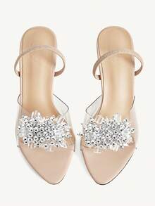 CUCCOO CHICEST 时尚休闲性感尖头女式高跟凉鞋 - 杏色 - 查看 9