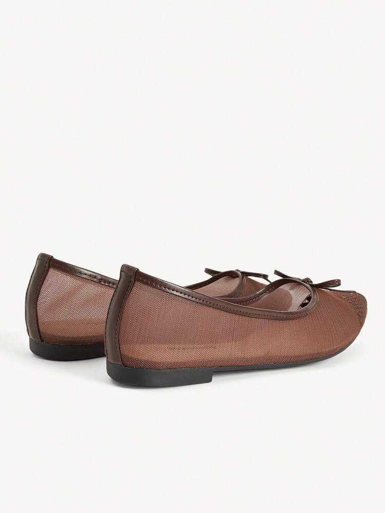 CUCCOO CHICEST Women's Casual Versatile Commute Simple Daily Bow Decor Flats Valentine's Day Elegant Shoes