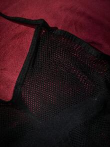 SpicyHot 1 pezzo Abito da donna sexy e maturo, senza schienale, senza maniche, con design traforato - nero - Visualizzare 7