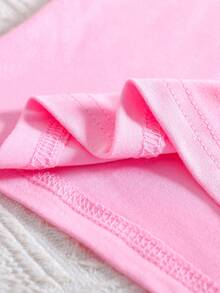 SHEIN Tween Girls' 3D Sequin 'My 10th Birthday' Graphic Round Neck Pink T-Shirt Clothes For Girls 10 10y Girl Clothing T Shirts For 10 Yr Old Girls - Pink - View 4