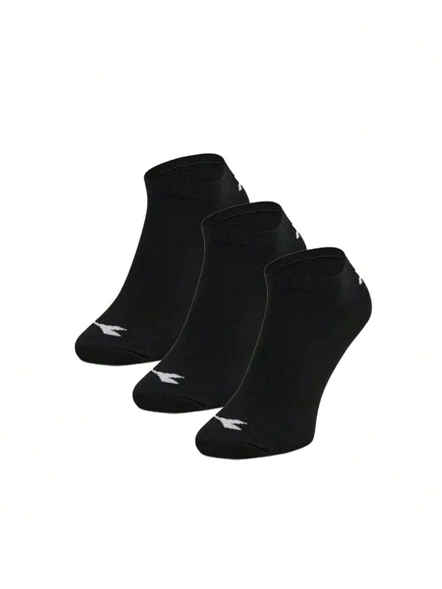 Diadora 3 Pack Unisex Athletic Socks - Black - View 1