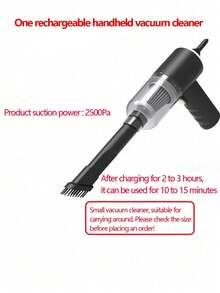 1 件强力手持式吸尘器，小型，无线，吸力强劲，适用于家庭、汽车和桌面清洁、园艺工具